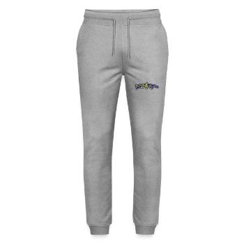 Musical Notes Symbol Music - Stanley/Stella Mover Unisex Organic Jogging Trousers - heather grey - Front - Marisol (170cm) & Nik (191cm)