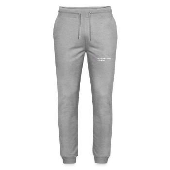 Équipage Bachelor - Pantalon de jogging bio MOVER Stanley/Stella unisexe - gris chiné - Devant - Marisol (170cm) & Nik (191cm)