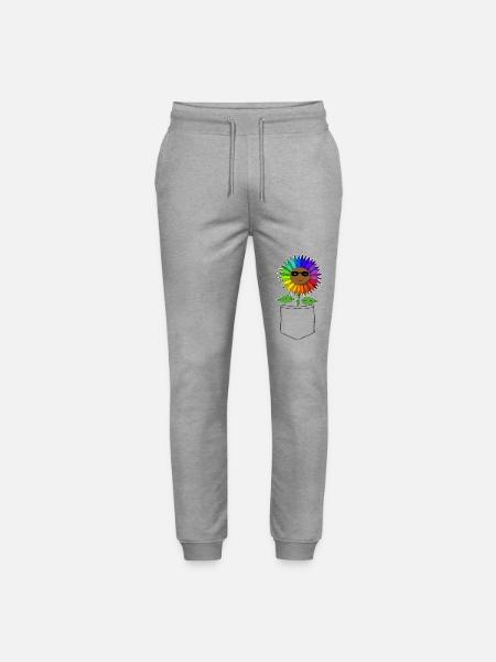 Sommenblume in der Tasche - Stanley/Stella Unisex Bio Jogginghose Mover - Grau meliert
