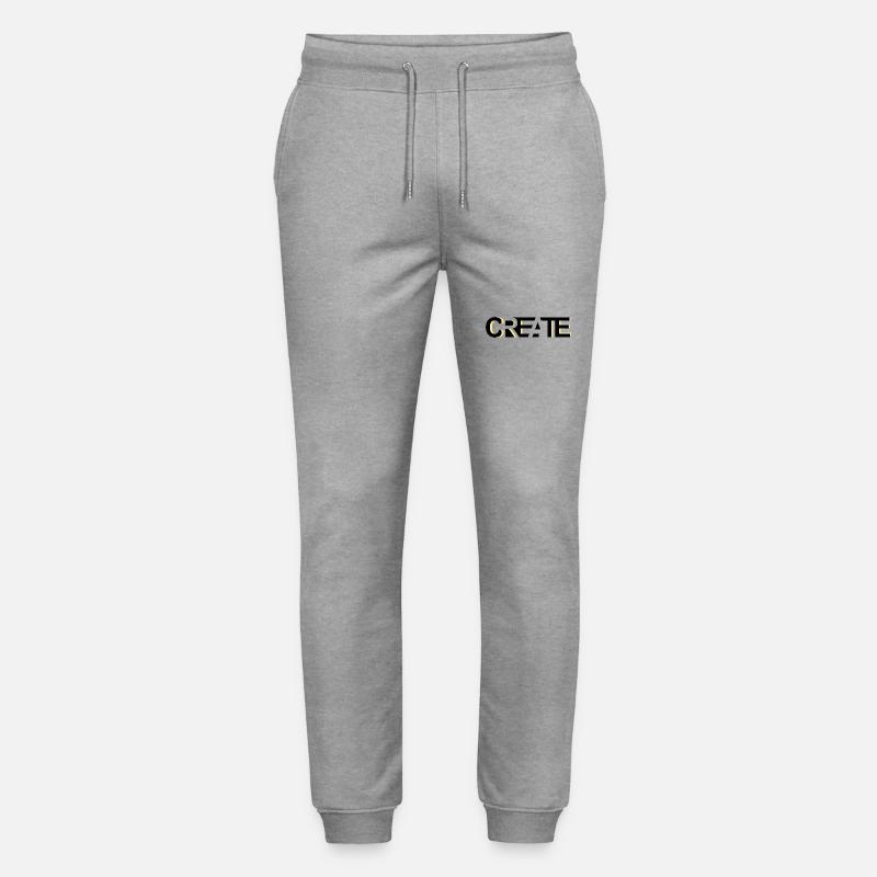 CREATE, modern, creative credo - Stanley/Stella Mover Unisex Organic Jogging Trousers - heather grey