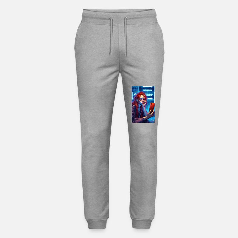 Digital Heartbreak - Stanley/Stella Unisex Bio Jogginghose Mover  - Grau meliert