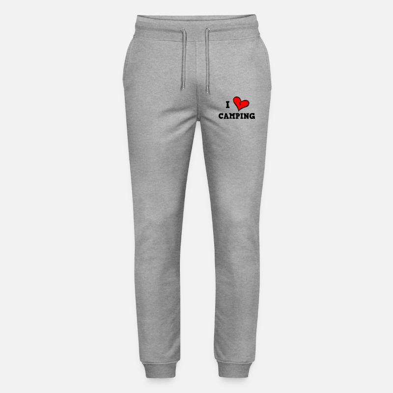 J’adore le camping - Pantalon de jogging bio MOVER Stanley/Stella unisexe - gris chiné