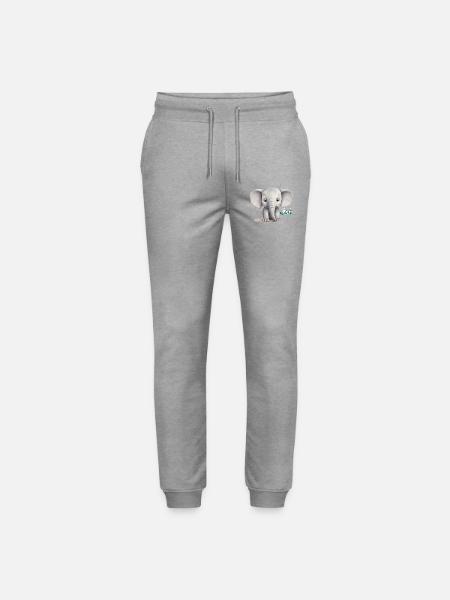 Save the wildlife !! - Stanley/Stella Mover Unisex Organic Jogging Trousers - heather grey