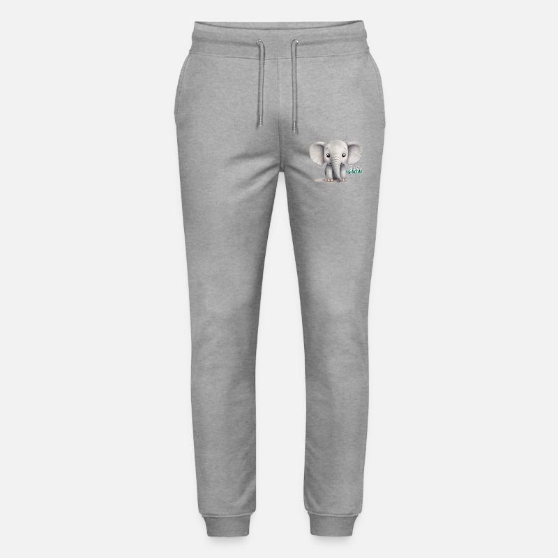 Save the wildlife !! - Stanley/Stella Unisex Bio Jogginghose Mover  - Grau meliert