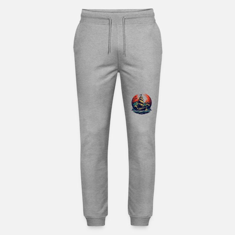 Segeln - Stanley/Stella Unisex Bio Jogginghose Mover  - Grau meliert