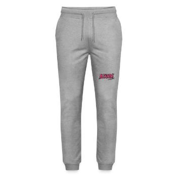 The new trainee - Trainee - Stanley/Stella Mover Unisex Organic Jogging Trousers - heather grey - Front - Marisol (170cm) & Nik (191cm)