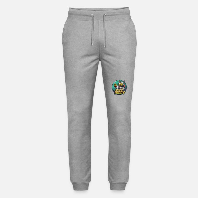 Space Daddy Sci-Fi Astronaut - Stanley/Stella Unisex Bio Jogginghose Mover  - Grau meliert