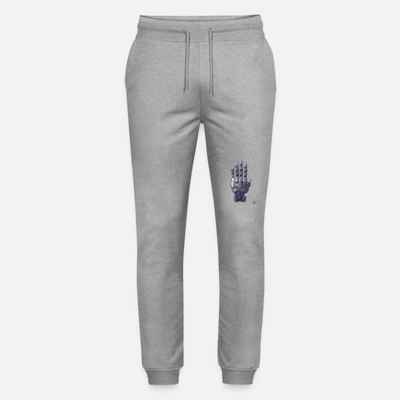 Main robot ou cyborg - Pantalon de jogging bio MOVER Stanley/Stella unisexe - gris chiné