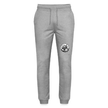 Ink and funny monsters - Stanley/Stella Mover Unisex Organic Jogging Trousers - heather grey - Front - Marisol (170cm) & Nik (191cm)