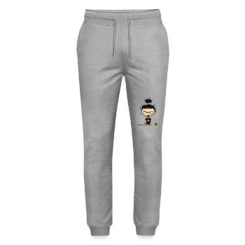 Toujours en colère Drôle Punk - Pantalon de jogging bio MOVER Stanley/Stella unisexe - gris chiné - Devant - Marisol (170cm) & Nik (191cm)