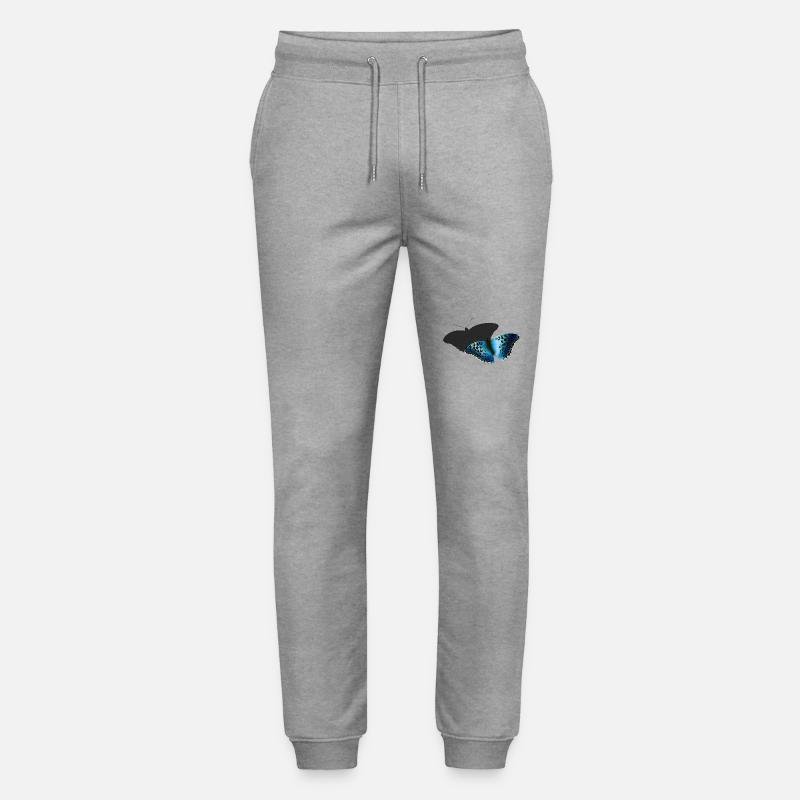 Blauer Schmetterling - Stanley/Stella Unisex Bio Jogginghose Mover  - Grau meliert