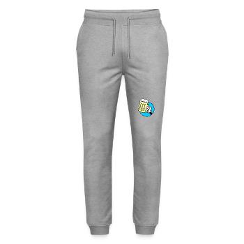 Alcohol and Beer Cheers - Stanley/Stella Mover Unisex Organic Jogging Trousers - heather grey - Front - Marisol (170cm) & Nik (191cm)
