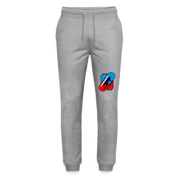 Nimm - Deine - Medizin - Sport - Stanley/Stella Unisex Bio Jogginghose Mover  - Grau meliert - Vorne - Marisol (170cm) & Nik (191cm)