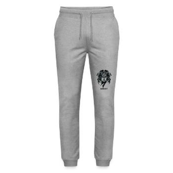 Stammessymbol Frau: Banshee - Stanley/Stella Unisex Bio Jogginghose Mover  - Grau meliert - Vorne - Marisol (170cm) & Nik (191cm)