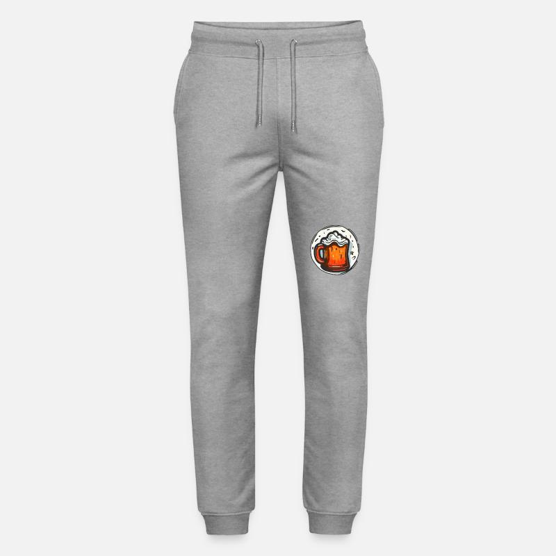 Ein Bierkrug mit Bier - Stanley/Stella Unisex Bio Jogginghose Mover  - Grau meliert