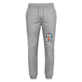 Abstract Art: Zombie - Stanley/Stella Mover Unisex Organic Jogging Trousers - heather grey - Front - Marisol (170cm) & Nik (191cm)