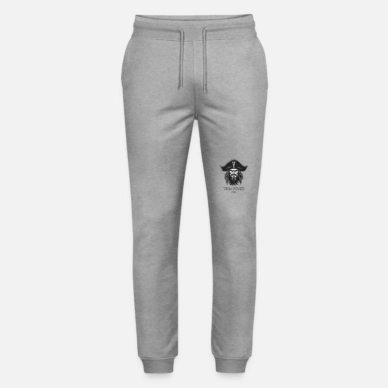 Team Pirat - Stanley/Stella Unisex Bio Jogginghose Mover - Grau meliert