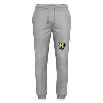 Zombie Koala - Stanley/Stella Mover Unisex Organic Jogging Trousers - heather grey - Front - Marisol (170cm) & Nik (191cm)