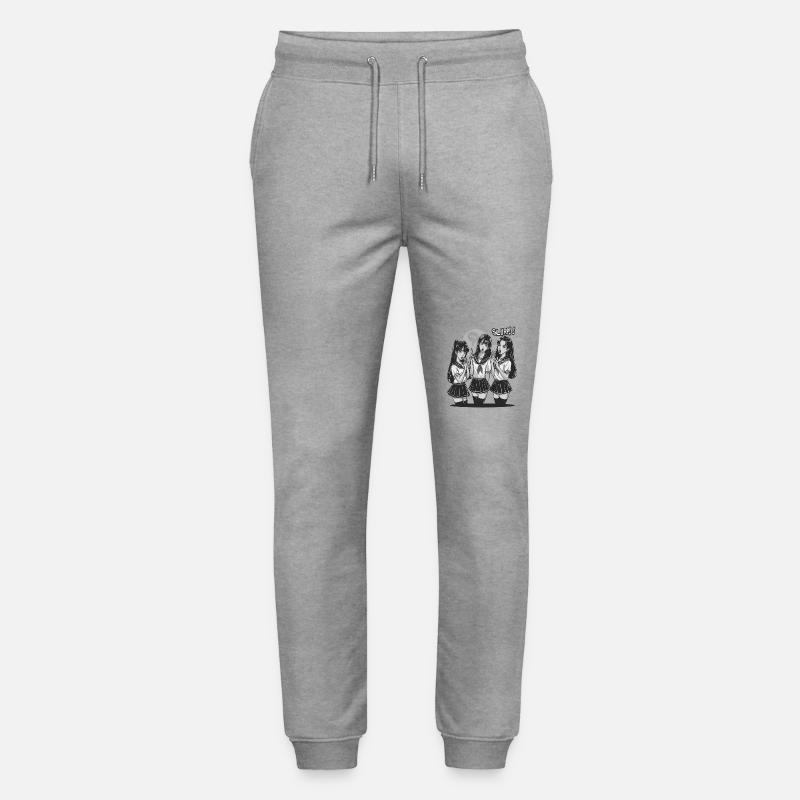 Anime Mädchen Design - Stanley/Stella Unisex Bio Jogginghose Mover  - Grau meliert