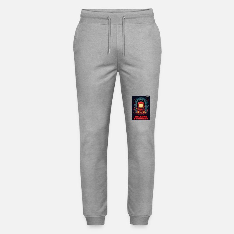 Bienvenue dans mon donjon, étranger - Pantalon de jogging bio MOVER Stanley/Stella unisexe - gris chiné