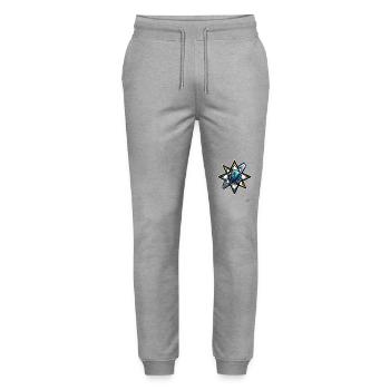 Science - Stanley/Stella Mover Unisex Organic Jogging Trousers - heather grey - Front - Marisol (170cm) & Nik (191cm)
