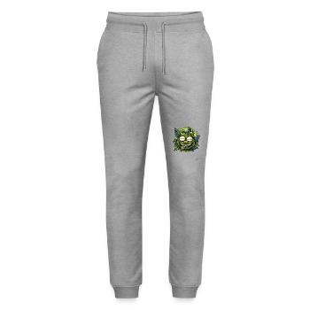 The Ever-Intoxicated Forest Goblin - Stanley/Stella Mover Unisex Organic Jogging Trousers - heather grey - Front - Marisol (170cm) & Nik (191cm)