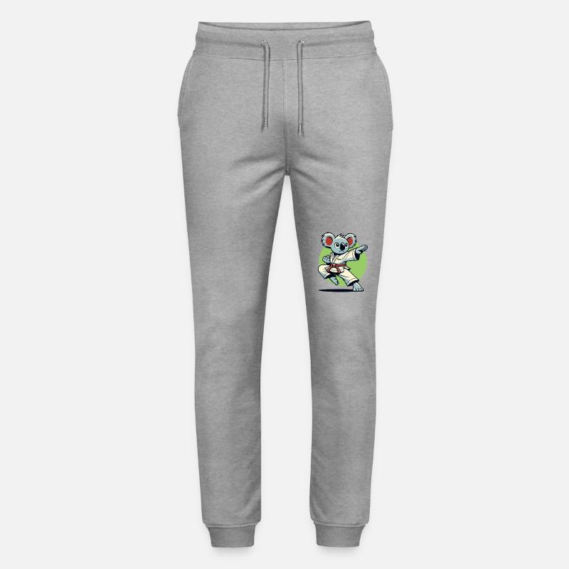 Karate-Koala – Kung-Fu-Kämpfer - Stanley/Stella Unisex Bio Jogginghose Mover  - Grau meliert