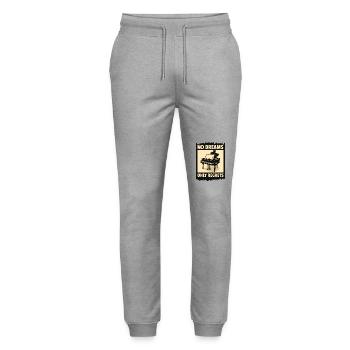 Piano à queue avec coussin - Pantalon de jogging bio MOVER Stanley/Stella unisexe - gris chiné - Devant - Marisol (170cm) & Nik (191cm)