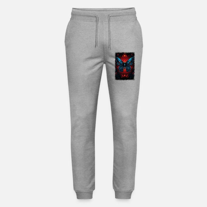 insectes monarque papillon insecte blague heureux mignon - Pantalon de jogging bio MOVER Stanley/Stella unisexe - gris chiné