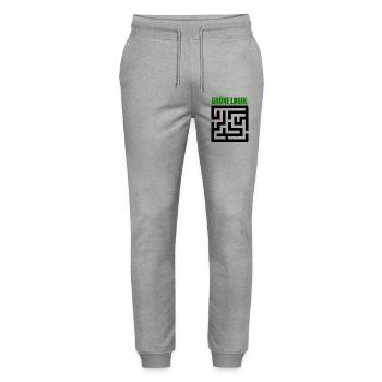 Witze Grüne Die Grünen Habeck Baerbock Partei Öko - Stanley/Stella Unisex Bio Jogginghose Mover  - Grau meliert - Vorne - Marisol (170cm) & Nik (191cm)