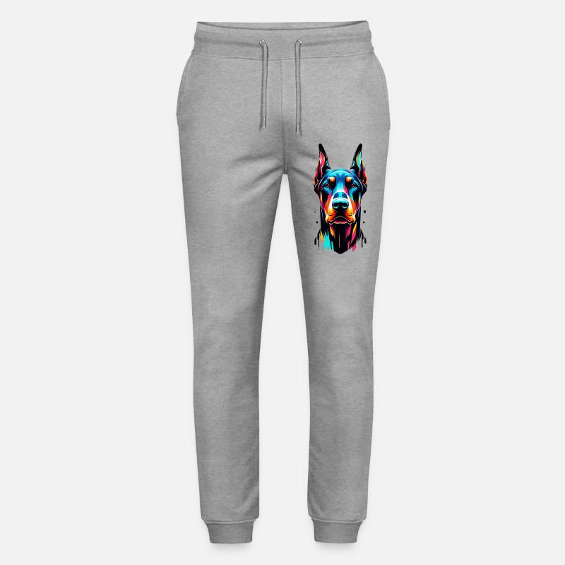 Painted Dog four - Stanley/Stella Unisex Bio Jogginghose Mover  - Grau meliert