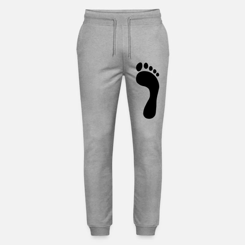 Fußabdruck - Stanley/Stella Unisex Bio Jogginghose Mover  - Grau meliert