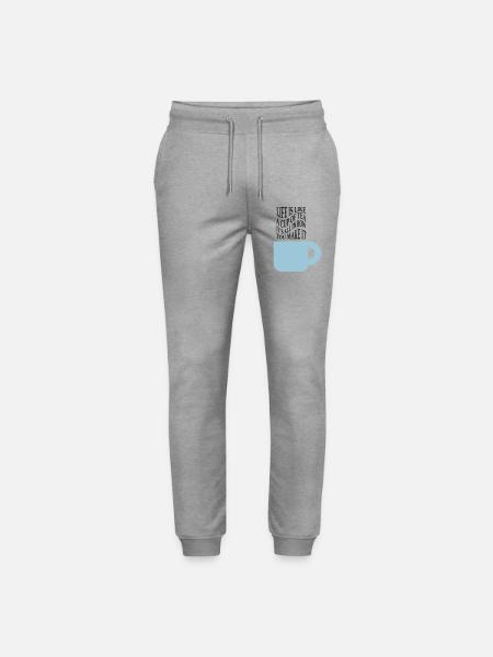 Life like tea - Stanley/Stella Mover Unisex Organic Jogging Trousers - heather grey