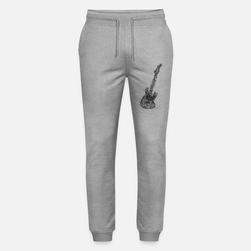 Lower Scribble - Stanley/Stella Mover Unisex Organic Jogging Trousers - heather grey