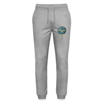 Barbecue - Pantalon de jogging bio MOVER Stanley/Stella unisexe - gris chiné - Devant - Marisol (170cm) & Nik (191cm)