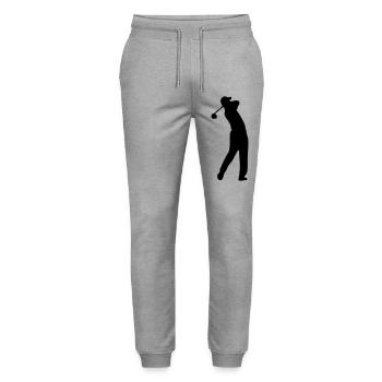 golf - Stanley/Stella Mover Unisex Organic Jogging Trousers - heather grey - Front - Marisol (170cm) & Nik (191cm)