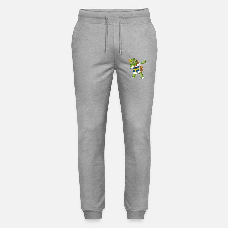 Schweden Dabbing Schildkröte - Stanley/Stella Unisex Bio Jogginghose Mover  - Grau meliert