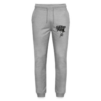 Kunstrad, Kunstradfahren, Hallenradsport, Mami - Stanley/Stella Unisex Bio Jogginghose Mover  - Grau meliert - Vorne - Marisol (170cm) & Nik (191cm)