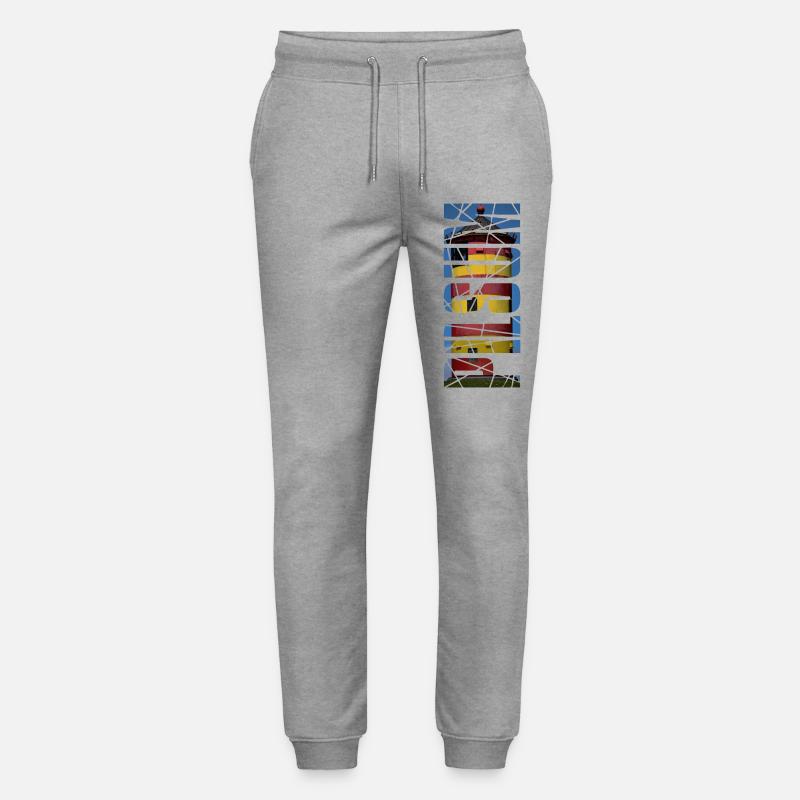 Leuchtturm Pilsum - Geschenk - Stanley/Stella Unisex Bio Jogginghose Mover  - Grau meliert