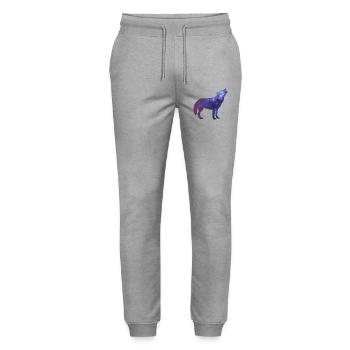 Hurlement de Starwolf - Pantalon de jogging bio MOVER Stanley/Stella unisexe - gris chiné - Devant - Marisol (170cm) & Nik (191cm)