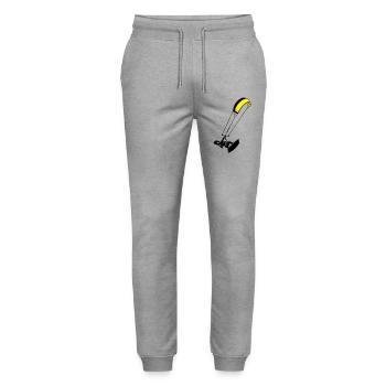kite-surf - Stanley/Stella Unisex Bio Jogginghose Mover  - Grau meliert - Vorne - Marisol (170cm) & Nik (191cm)