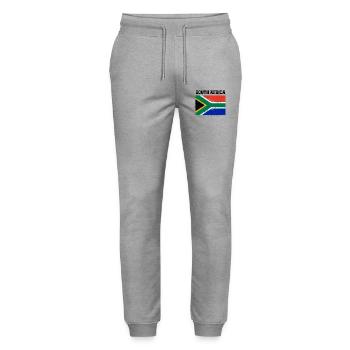 Afrique du Sud - Pantalon de jogging bio MOVER Stanley/Stella unisexe - gris chiné - Devant - Marisol (170cm) & Nik (191cm)