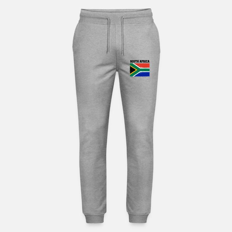 Südafrika - Stanley/Stella Unisex Bio Jogginghose Mover  - Grau meliert