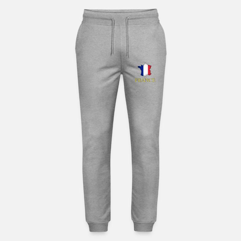 Frankreich - Stanley/Stella Unisex Bio Jogginghose Mover  - Grau meliert