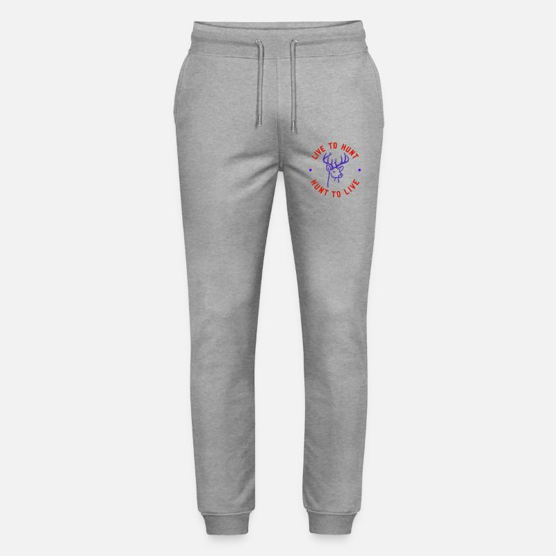 jagen Jaeger Gewehr Geschenk - Stanley/Stella Unisex Bio Jogginghose Mover  - Grau meliert
