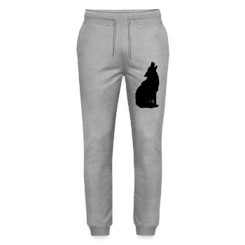 Wolf - Stanley/Stella Unisex Bio Jogginghose Mover  - Grau meliert - Vorne - Marisol (170cm) & Nik (191cm)