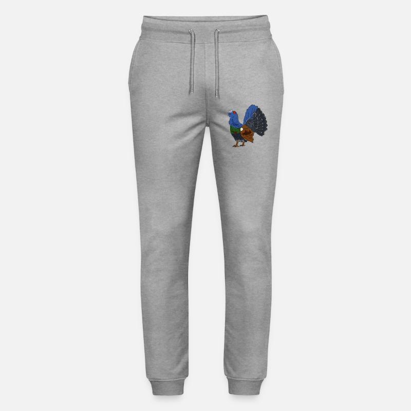 Farbiger Auerhahn mit buntem Gefieder - Stanley/Stella Unisex Bio Jogginghose Mover  - Grau meliert