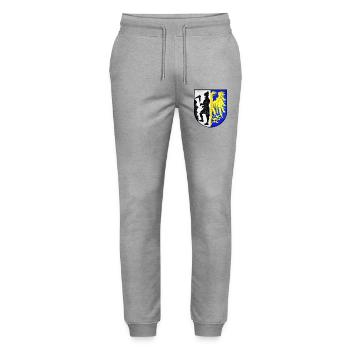 Bytom - Poland - Stanley/Stella Mover Unisex Organic Jogging Trousers - heather grey - Front - Marisol (170cm) & Nik (191cm)