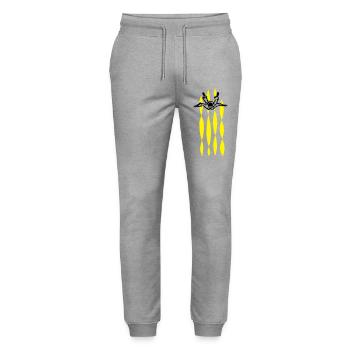 skydive - Stanley/Stella Mover Unisex Organic Jogging Trousers - heather grey - Front - Marisol (170cm) & Nik (191cm)