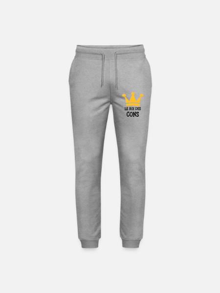 Le Roi des Cons - Pantalon de jogging bio MOVER Stanley/Stella unisexe - gris chiné